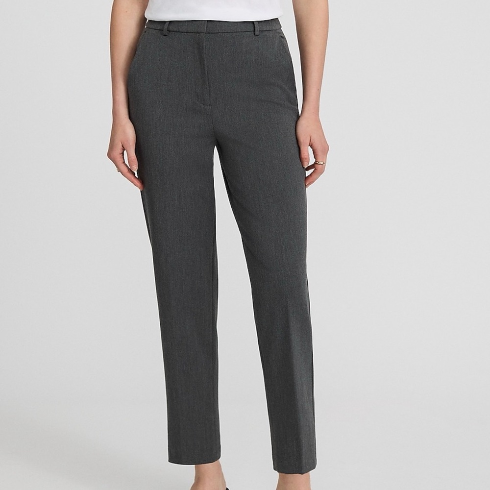 Express Editor Super High Waisted Straight Ankle Pant - Size 0 Short